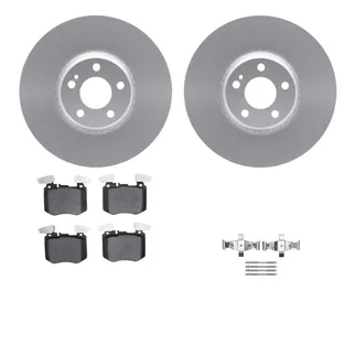 R1 Concepts WDUH1-63206 Carbon Series Brake Rotors W/ 5000 Oep Brake Pads & Hdw